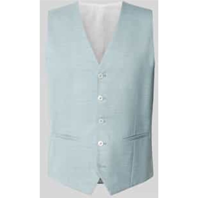 Gilet met V-hals en paspelzakken