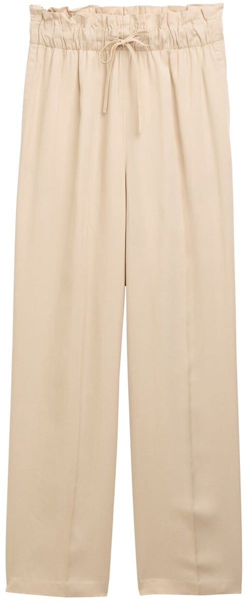Tom Tailor Denim - Wijde Broek Paperpag - Maat M - Light Breeze