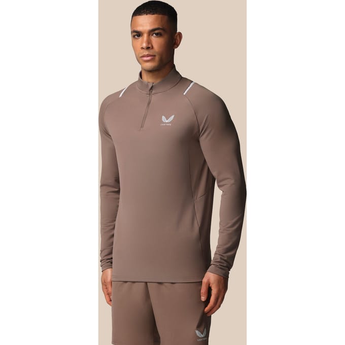 Heren Apex Training Kwartrits Top - Diep Taupe