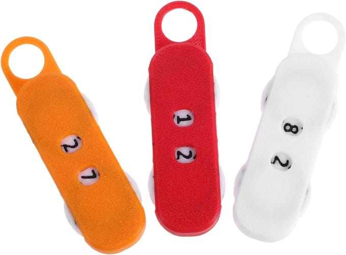 Breiteller Set - Steken Tellers - Handwerk Projecten - Dubbele Telmodus - 3 Stuks - Diverse Kleuren