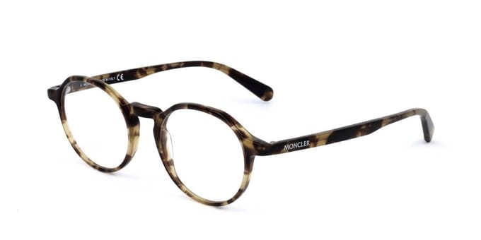 Moncler ML5120 Blonde havana 47/19/150 MAN Brilmonturen