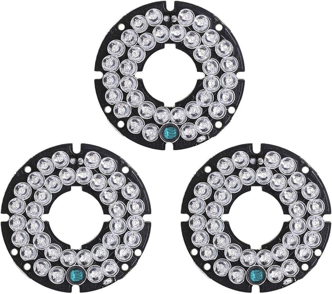 Infrarood Verlichting - IR Board - Camera Beveiliging - 36 LEDs - 5.3 cm diameter - Zwart