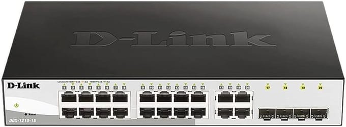 Smart Managed Gigabit Switch met 16 Poorten - Power over Ethernet (PoE), Bandbreedtecontrole, Ventilatorlosemode