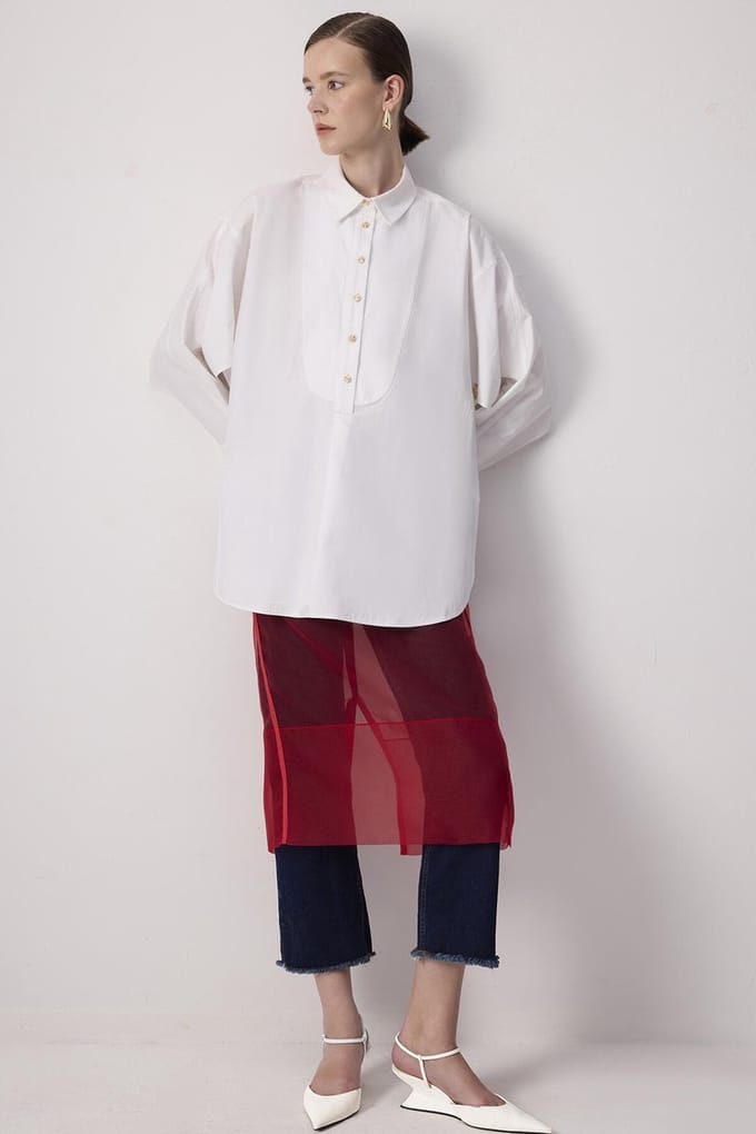 Touché Privé - Organza rok - Rood - Dames