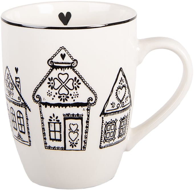 Clayre & Eef Mok 350 ml Beige Porselein Gingerbread house