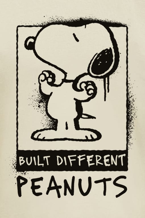 Peanuts T-shirt - Snoopy - Built Different - S tot 3XL - voor Mannen - meerkleurig
