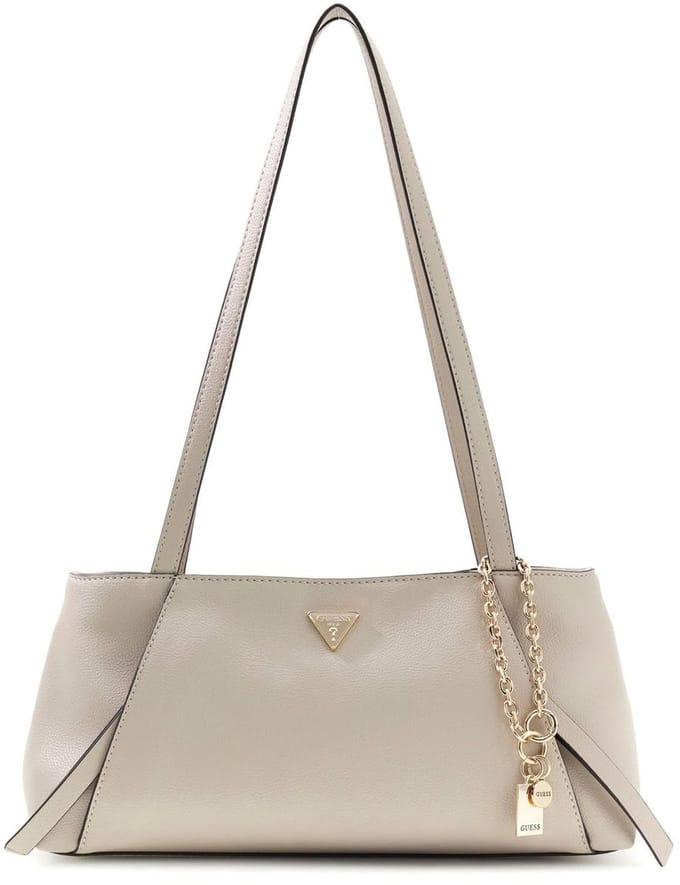 GUESS schoudertas Devon Shoulder Satchel Light Taupe beige