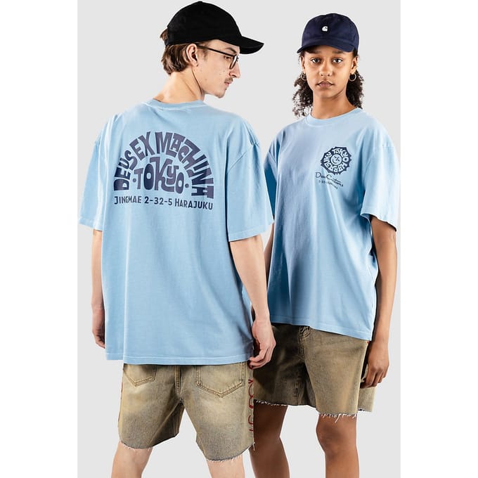 Deus Ex Machina Tokyo Address T-Shirt blauw