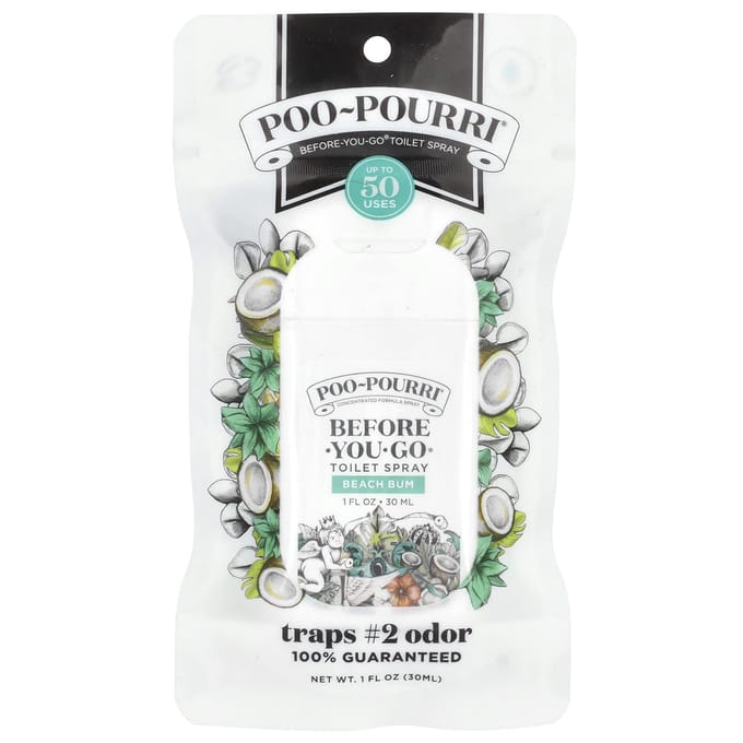 Poo-Pourri, Before-You-Go® Soil Spray, Beach Bum, 30Ml(1Fl Oz)