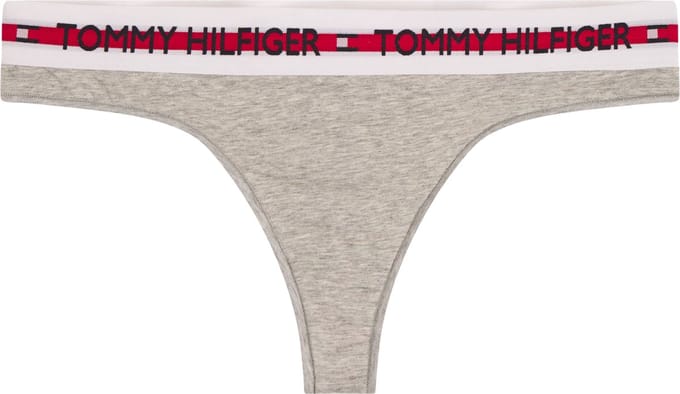 Tommy Hilfiger dames Nature Tech string (1-pack) - grijs melange Mid Grey Heather