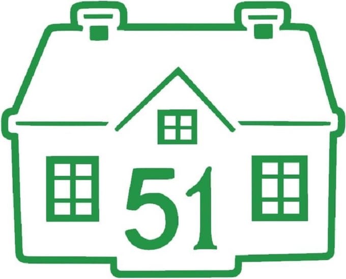 Container sticker huis