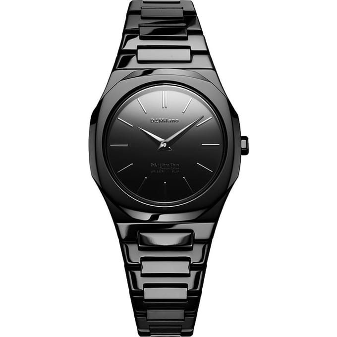 D1 Milano Dameshorloge 30mm, Black Gleam UTBL41