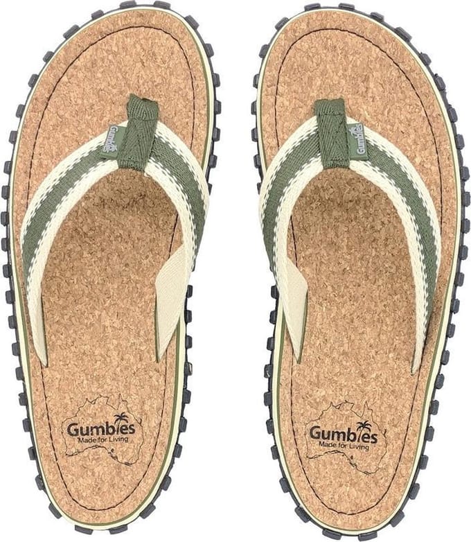 Gumbies | Corker | Teenslippers | Unisex  | Khaki | Maat 37