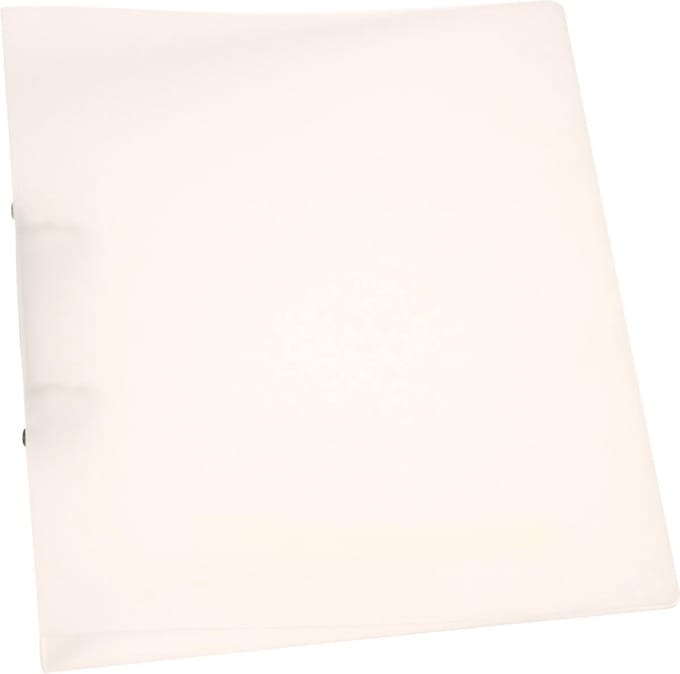 Q-CONNECT ringmap, PP, 2 ringen, 25 mm, transparant 12 stuks