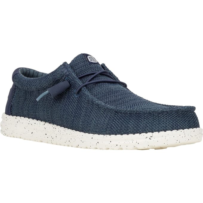 HEYDUDE Wally Stretch Polyester Heren Bootschoenen Navy