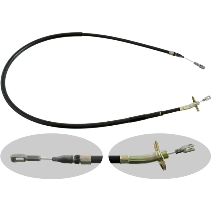 Kabel, parkeerrem FEBI BILSTEIN 09500 links