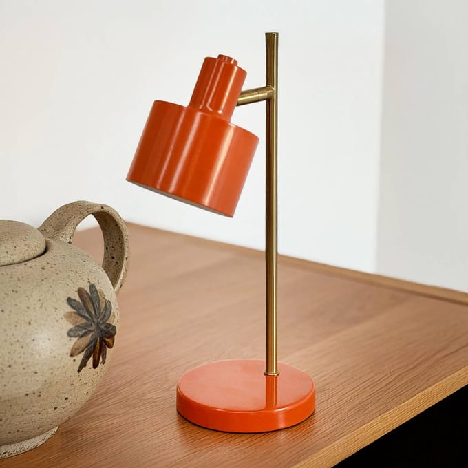 Dyberg Larsen LED-batterijlamp Ocean Mini, oranje