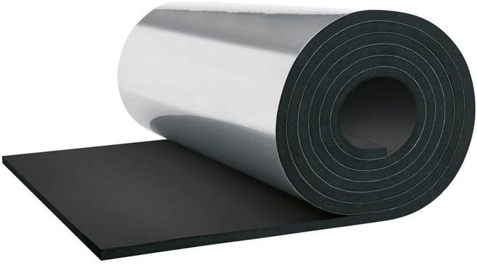 Zelfklevende rubberen isolatieplaat 25 mm - 4 m²