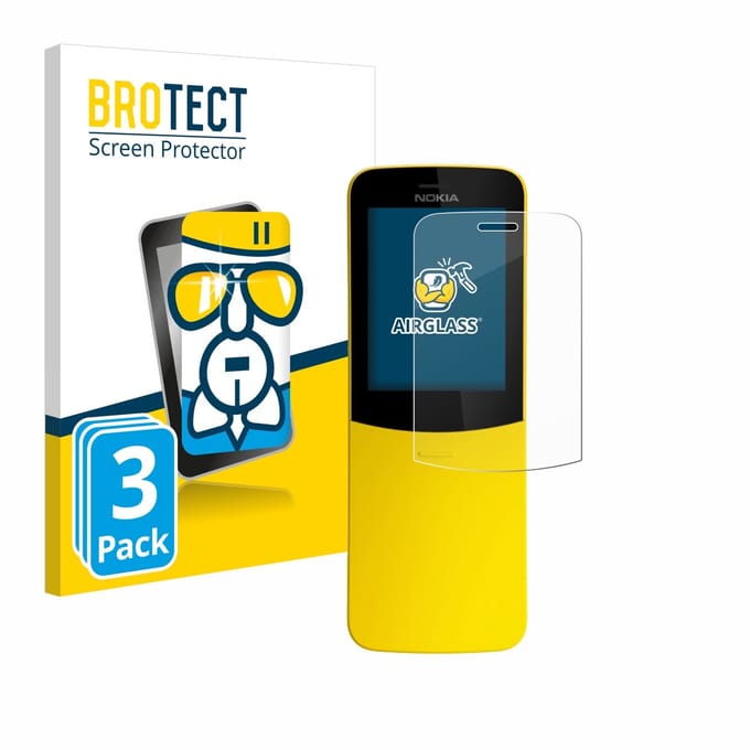 Screenprotector 3 Stuks voor Nokia 8110 Beschermglas transparant