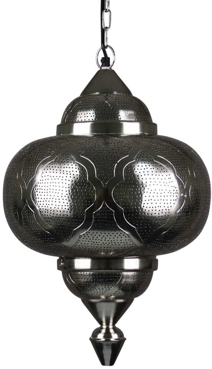 Safaary - Oosterse Hanglamp Azhara Nikkel Goud Ø 33 x 52cm