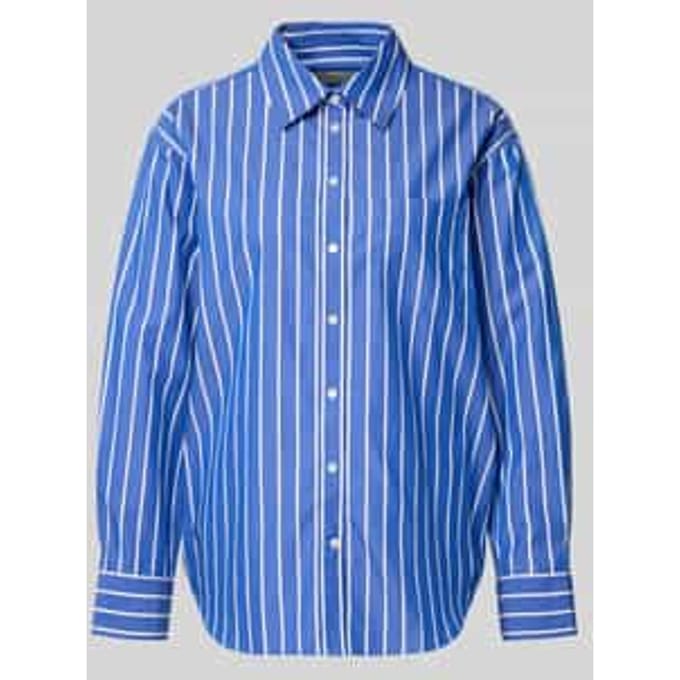 Relaxed fit blouse met borstzak