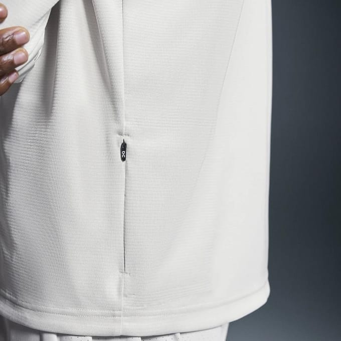 On Climate Zip Hoodie Hardloopjas Herenjas Zilver 1ME10250296 L white