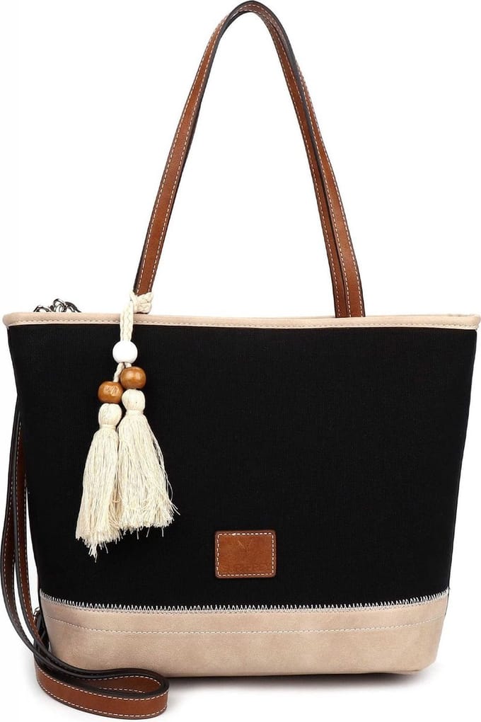 SURI FREY Schoudertas Handtas Polly Shopper Black Zwart