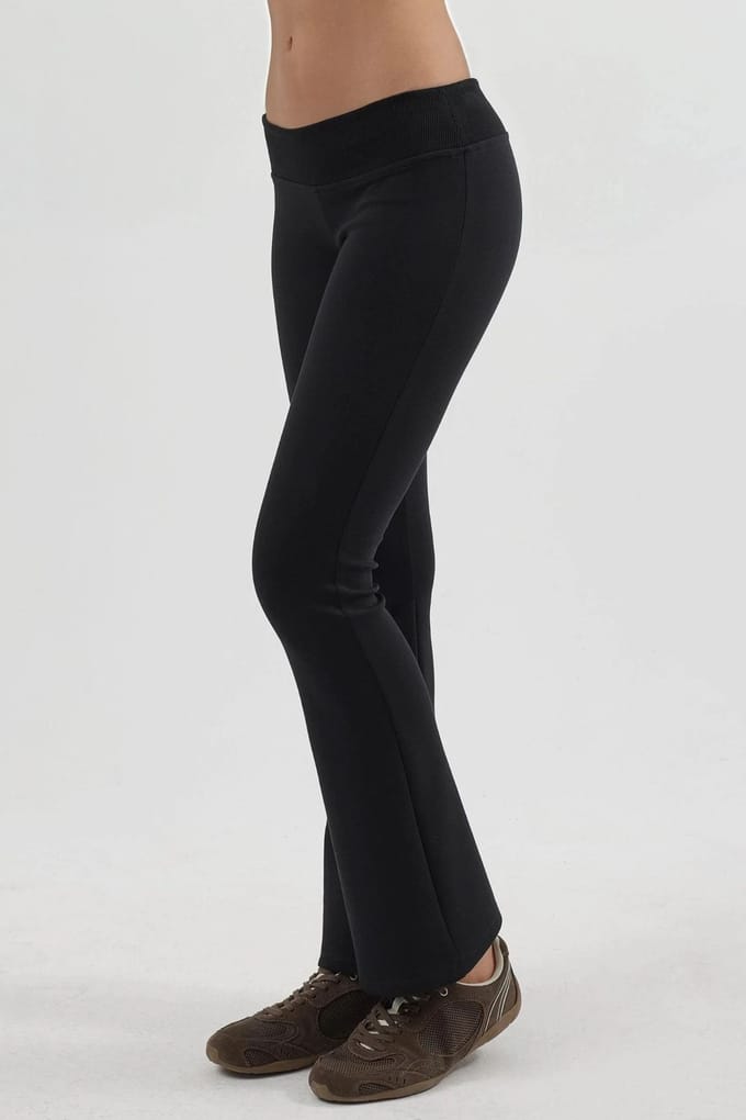 Elastische Taille Flare Broek