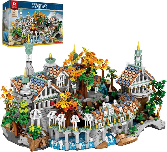 Bouwstenen Set - Architectuur Model - Creatief Bouwen - 4406 Onderdelen - 49 x 29 x 28 cm