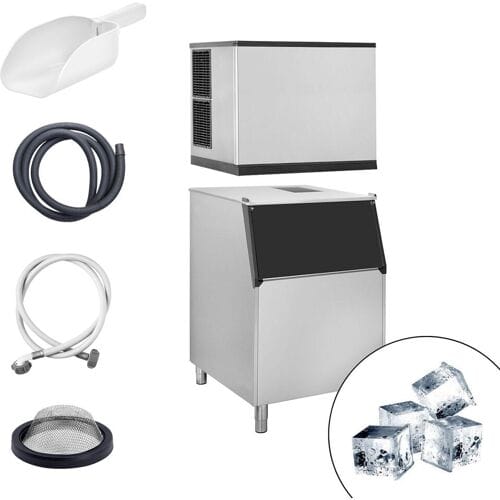 GGM Gastro Eiswürfelbereiter - Würfel - 403 kg/24 h - inkl. Eisvorratsbehälter