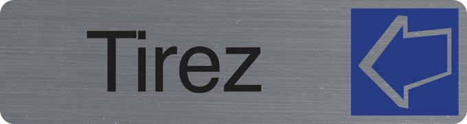 Exacompta 67156E Plaque adhésive Tirez FR