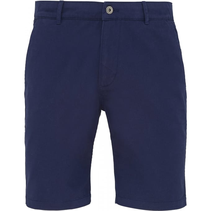Asquith & Fox Heren Casual Chino Shorts (Marine)