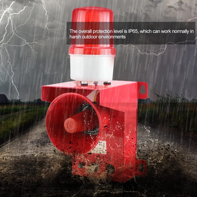 Waterdichte Industrie Veiligheid Geluid en Licht Sirene Waarschuwingsstem Alarm Hoorn Zoemer red