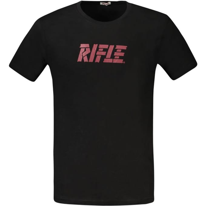 Rifle Zwart Katoenen T-Shirt