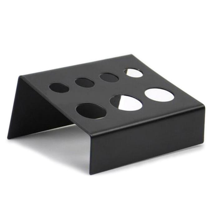 Professionele 7-Gats Roestvrij Staal Tattoo Inktbeker Houder Pigment Houder Stand zwart