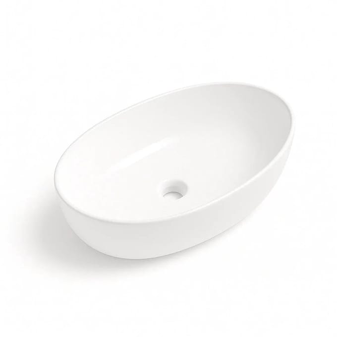 DutchLine – Ellips Waskom – Glans Wit