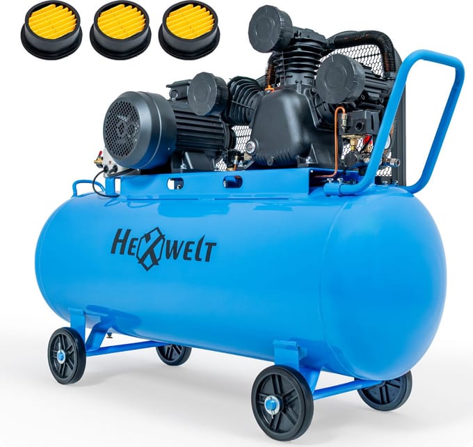 HEXWELT Compressor - Oliecompressor - 150 L - 8 bar - 3000 W - HEXWELT HW-KO-150L