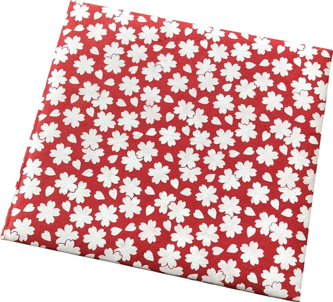Notitieboek/gastenboek met bloemprint, 24x22cm