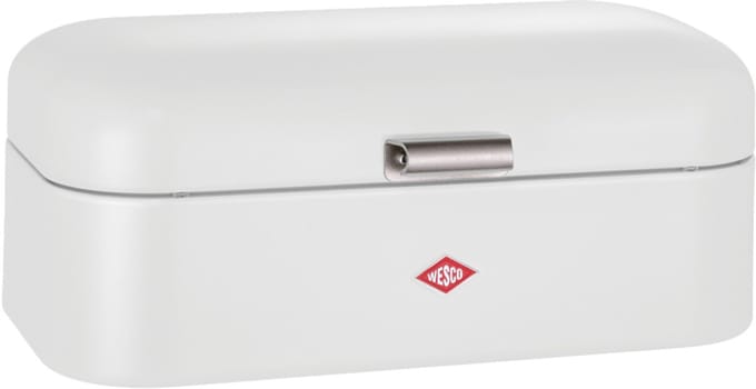 WESCO Grandy Broodtrommel | 10 Liter - Maat L | Metaal - Wit | Keukenopslag
