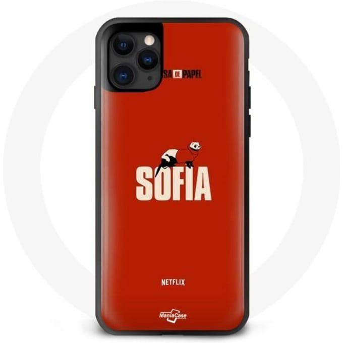 Coque maniacase pour Iphone 13 pro La Casa de Papel Sofia noir
