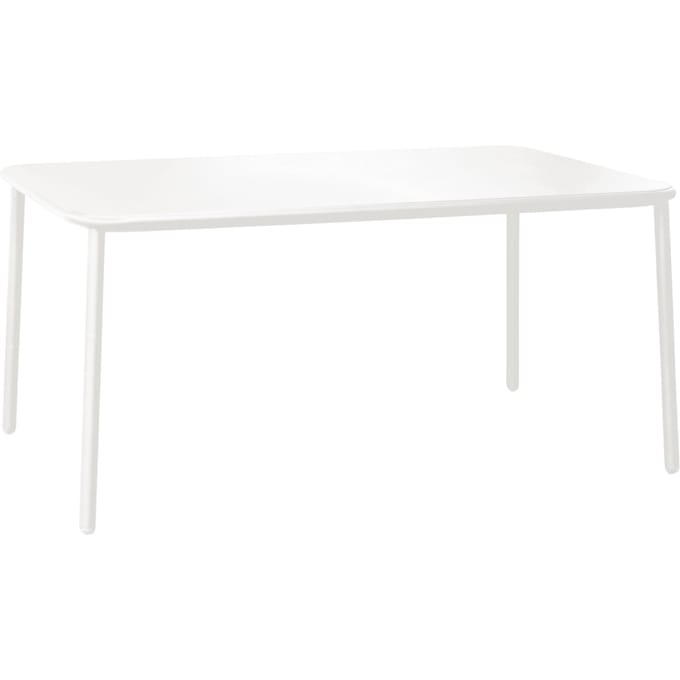 Emu Yard tafel - aluminium - wit - M