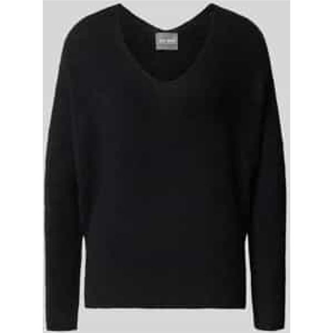 Gebreide pullover van wolmix met v-hals model 'THORA'