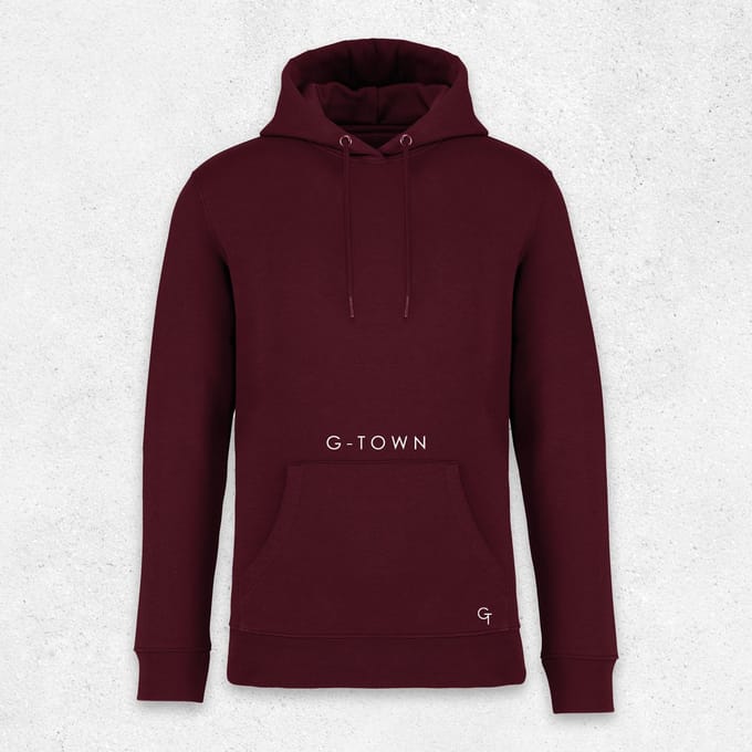 G-TOWN - Dark Cherry Essential Hoodie - Heren - M