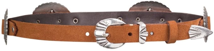 b.belt Leren Riem Pansy Belt W75 Amber Bruine