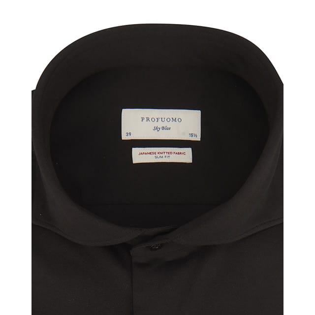 Profuomo Japanese knitted overhemd met lange mouwen
