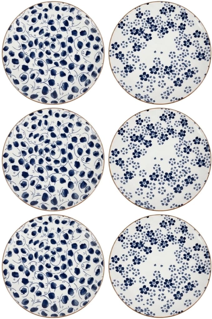 Cookinglife Dinerborden Fleuris ø 27 cm - 6 stuks