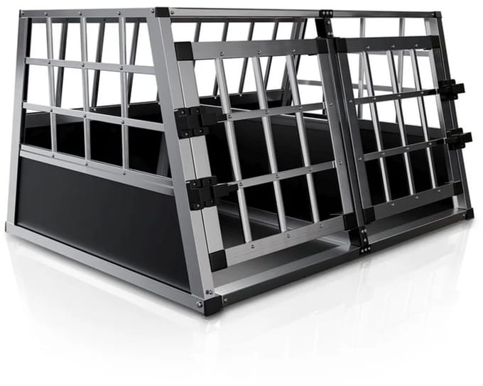 Aluminium hondentransportbox - L/X