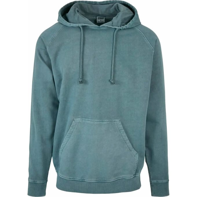 Urban Classics - Overdyed Hoodie/trui - M - Blauw