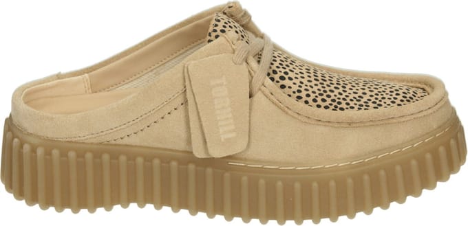 Clarks - TORHILL MULE - Dames slippers - Kleur: Wit/beige - Maat: 37