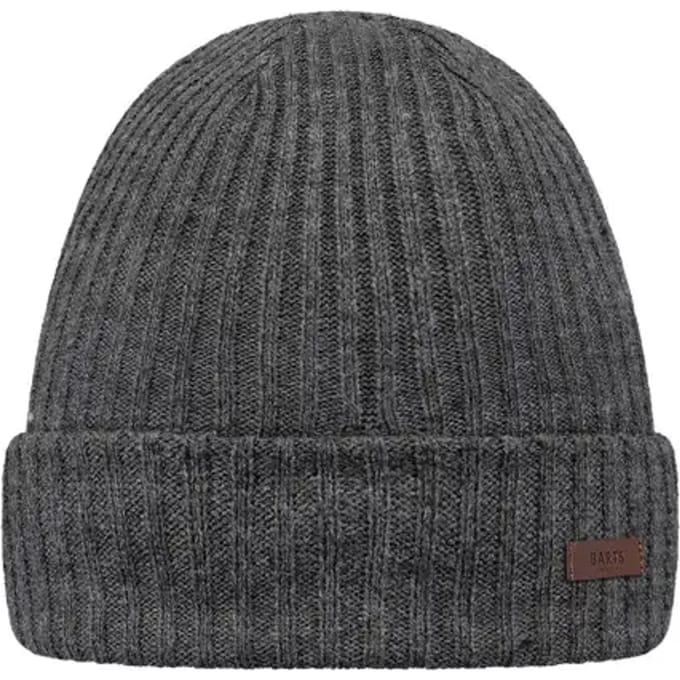 Barts Wilbert Turnup Muts Heren - One Size - Dark Heather